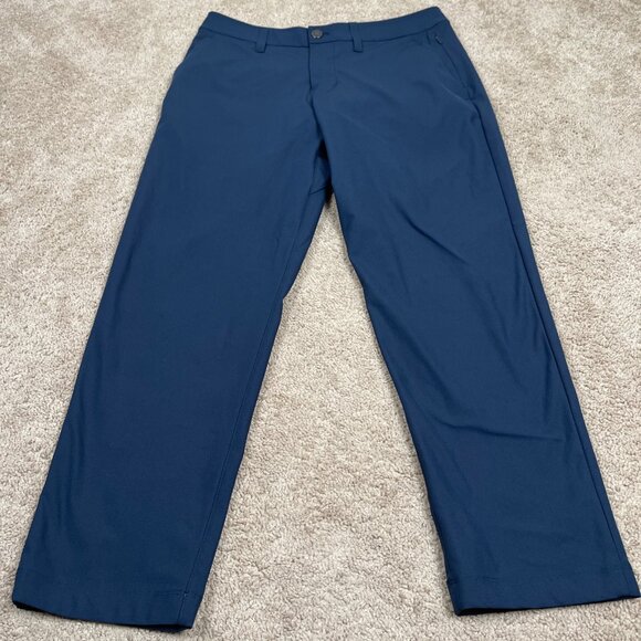 Lululemon Pants Men 29 Navy Blue Warpstreme Commuter Teen Travel Comfort Stretch - Picture 2 of 8